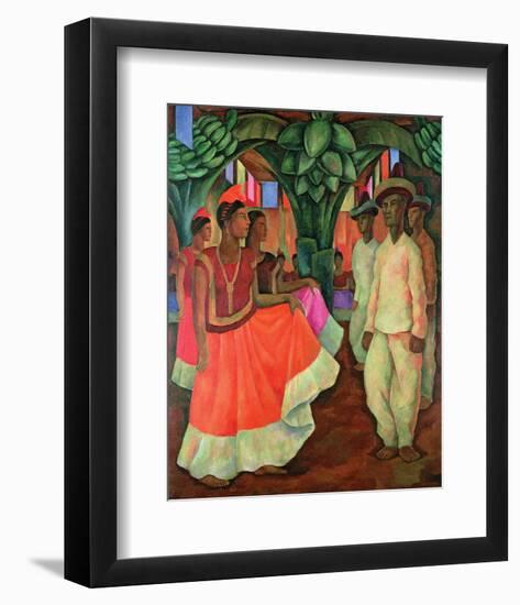 Tehauntepec Dance-Diego Rivera-Framed Art Print