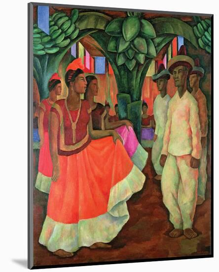 Tehauntepec Dance-Diego Rivera-Mounted Art Print