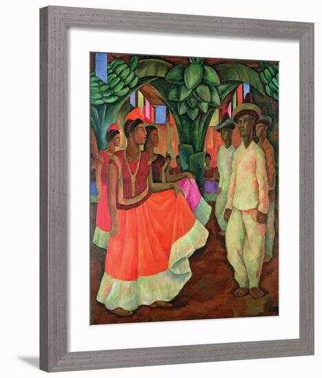 Tehauntepec Dance-Diego Rivera-Framed Art Print