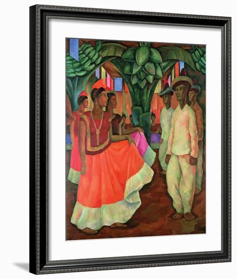 Tehauntepec Dance-Diego Rivera-Framed Art Print