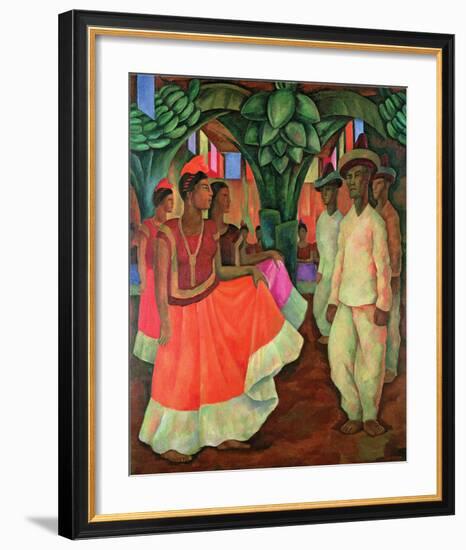 Tehauntepec Dance-Diego Rivera-Framed Art Print