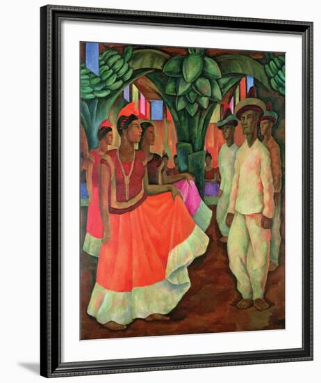 Tehauntepec Dance-Diego Rivera-Framed Art Print