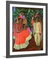 Tehauntepec Dance-Diego Rivera-Framed Art Print