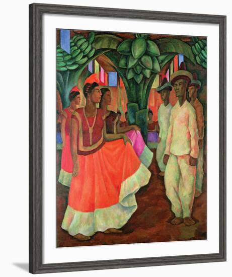 Tehauntepec Dance-Diego Rivera-Framed Art Print