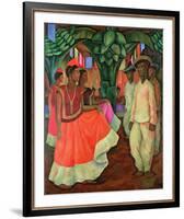 Tehauntepec Dance-Diego Rivera-Framed Art Print