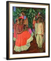 Tehauntepec Dance-Diego Rivera-Framed Art Print