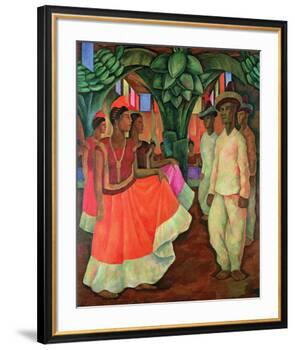 Tehauntepec Dance-Diego Rivera-Framed Art Print