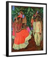 Tehauntepec Dance-Diego Rivera-Framed Art Print