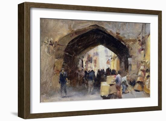 Tehran Bazaar, 1994-Trevor Chamberlain-Framed Giclee Print