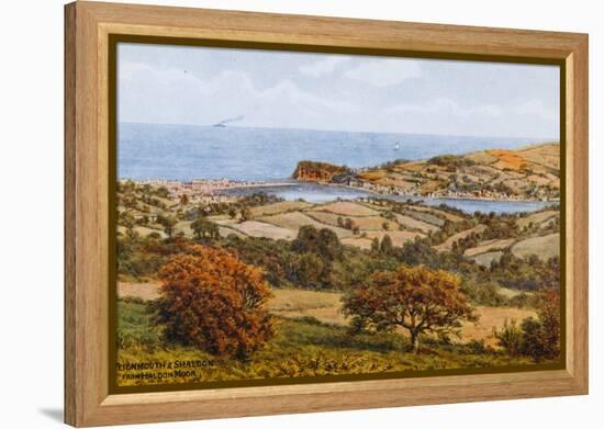 Teignmouth and Shaldon, from Haldon Moor-Alfred Robert Quinton-Framed Premier Image Canvas