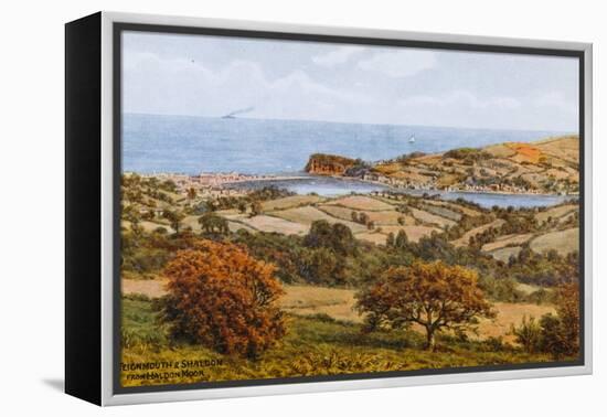 Teignmouth and Shaldon, from Haldon Moor-Alfred Robert Quinton-Framed Premier Image Canvas