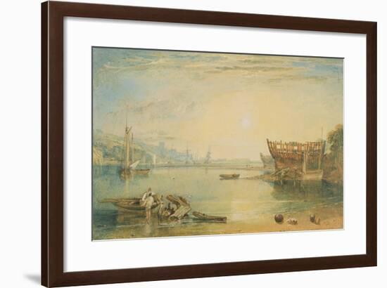 Teignmouth, Devonshire, C.1813-J. M. W. Turner-Framed Giclee Print