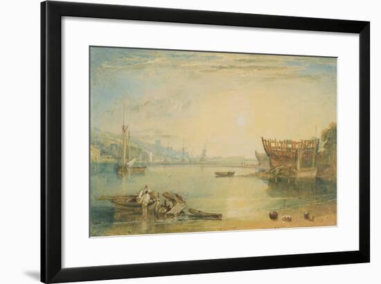 Teignmouth, Devonshire, C.1813-J. M. W. Turner-Framed Giclee Print