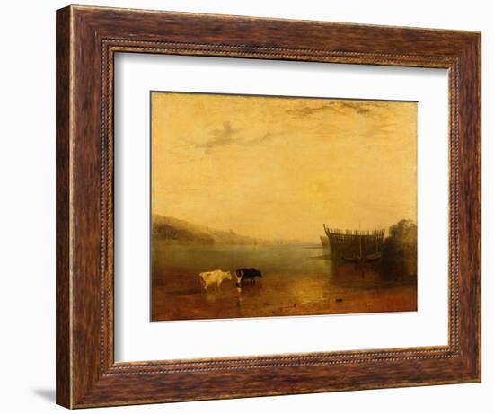 Teignmouth Harbour, c.1812-JMW Turner-Framed Giclee Print