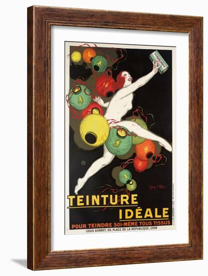 'Teinture Idéale'. Werbeplakat für 'Idéale' Textilfarben. 1927-Jean D'Ylen-Framed Giclee Print