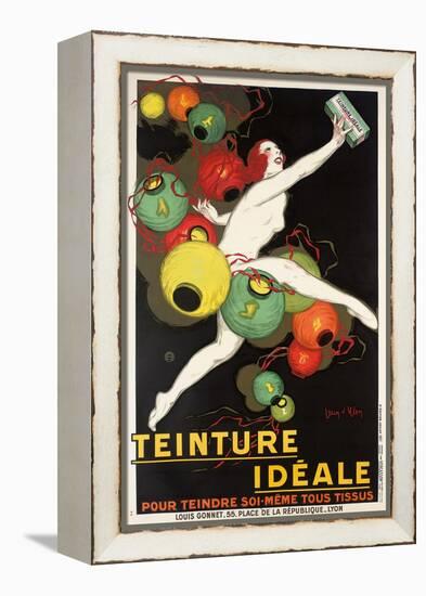 'Teinture Idéale'. Werbeplakat für 'Idéale' Textilfarben. 1927-Jean D'Ylen-Framed Premier Image Canvas