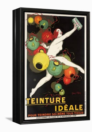 'Teinture Idéale'. Werbeplakat für 'Idéale' Textilfarben. 1927-Jean D'Ylen-Framed Premier Image Canvas