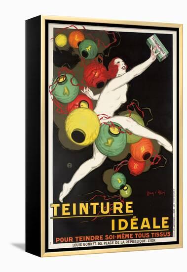 'Teinture Idéale'. Werbeplakat für 'Idéale' Textilfarben. 1927-Jean D'Ylen-Framed Premier Image Canvas