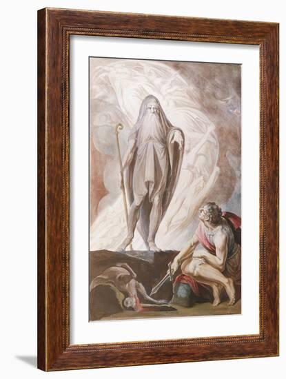 Teiresias Foretells the Future to Odysseus, 1780-1783-Johann Heinrich Fussli-Framed Giclee Print