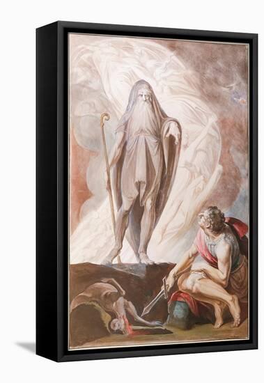 Teiresias Foretells the Future to Odysseus-Henry Fuseli-Framed Premier Image Canvas