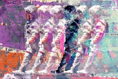 Astronaut Moonwalk, 2014 (mixed media on canvas)-Teis Albers-Giclee Print