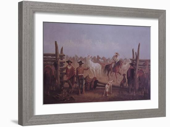 Tejano Ranchers, 1877-James Walker-Framed Giclee Print