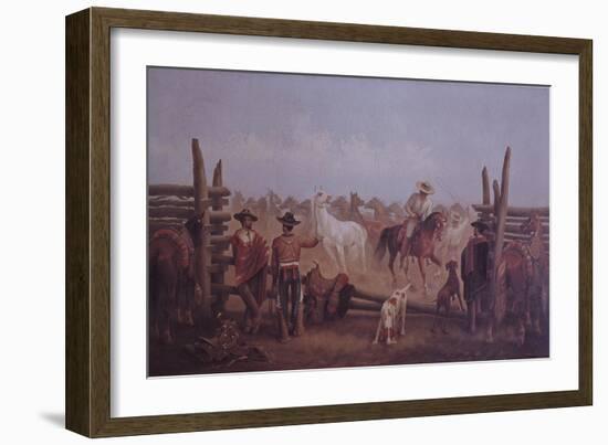 Tejano Ranchers, 1877-James Walker-Framed Giclee Print