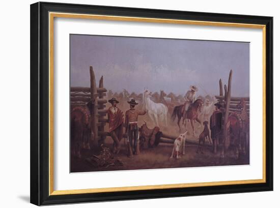 Tejano Ranchers, 1877-James Walker-Framed Giclee Print