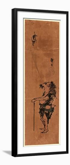 Tekkai Zu, the Chinese Sage Tieguai. [Between 1830 and 1844], 1 Print : Woodcut, Color ; 34 X 7.5-Katsushika II Taito-Framed Giclee Print