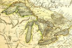 1795 Map Of The Great Lakes-Tektite-Framed Art Print