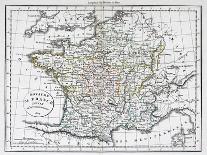 Antique Map Of France-Tektite-Art Print