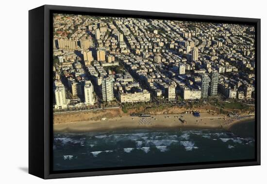 Tel Aviv from Above.-Stefano Amantini-Framed Premier Image Canvas