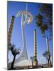 Telecommunications Tower by Architect Santiago Calatrava, Montjuic, Barcelona; Catalonia, Spain-Carlos Sanchez Pereyra-Mounted Photographic Print