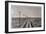 Telegraph Lines Running Alongside a Railway at a Remote Station in the Great Plains of America-null-Framed Art Print