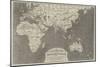 Telegraph Map of the Eastern World-John Dower-Mounted Giclee Print