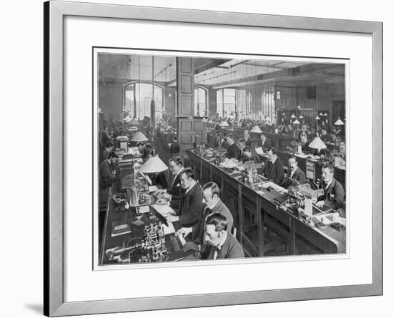 Telegraph Office 1900-null-Framed Photographic Print