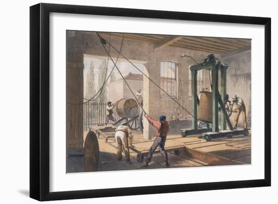 Telegraph Wire at the Greenwich Works, C1865-Robert Dudley-Framed Giclee Print