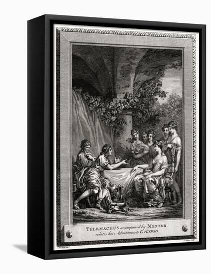 Telemachus Accompanied by Mentor, Relates His Adventures to Calypso, 1774-J Collyer-Framed Premier Image Canvas