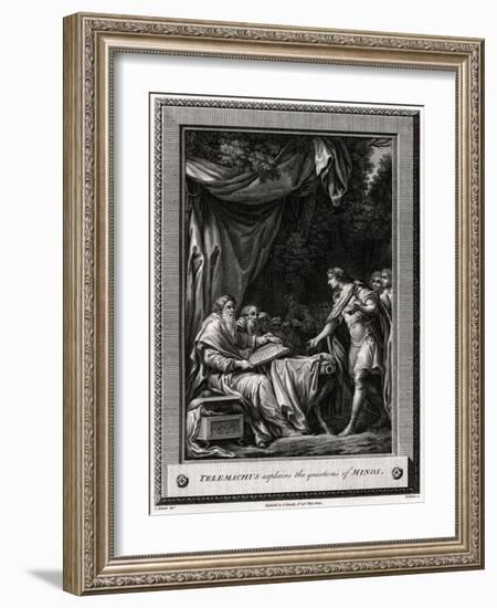 Telemachus Explains the Questions of Minos, 1776-W Walker-Framed Giclee Print