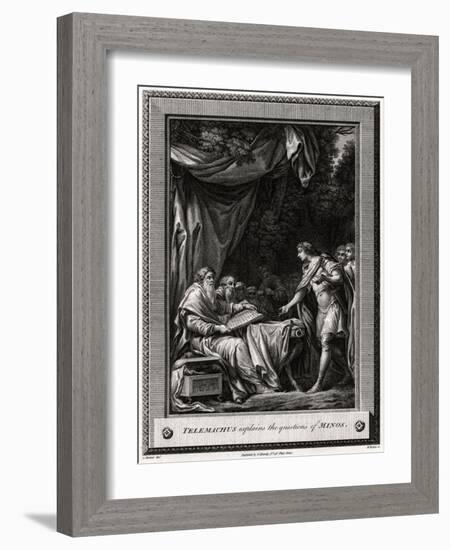 Telemachus Explains the Questions of Minos, 1776-W Walker-Framed Giclee Print