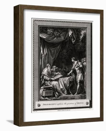 Telemachus Explains the Questions of Minos, 1776-W Walker-Framed Giclee Print