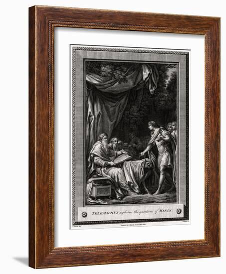 Telemachus Explains the Questions of Minos, 1776-W Walker-Framed Giclee Print