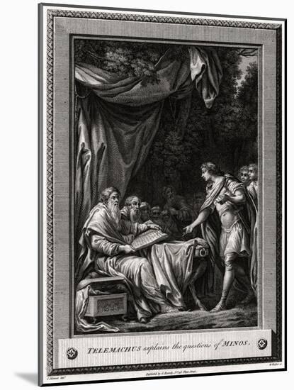Telemachus Explains the Questions of Minos, 1776-W Walker-Mounted Giclee Print