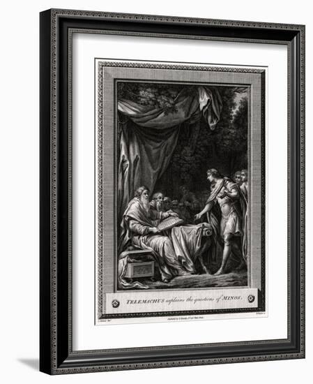 Telemachus Explains the Questions of Minos, 1776-W Walker-Framed Giclee Print