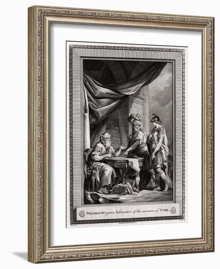 Telemachus Gains Information of the Commerce of Tyre, 1775-W Walker-Framed Giclee Print