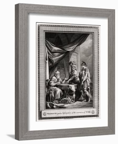 Telemachus Gains Information of the Commerce of Tyre, 1775-W Walker-Framed Giclee Print