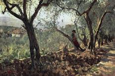 Pastures in Castiglioncello, 1861-Telemaco Signorini-Framed Giclee Print
