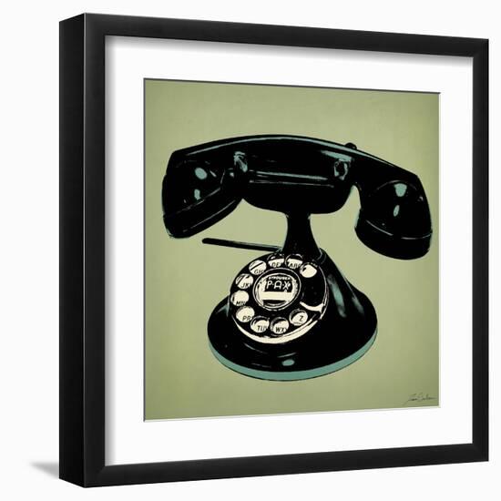 Telephone 2 v2-Tina Carlson-Framed Art Print