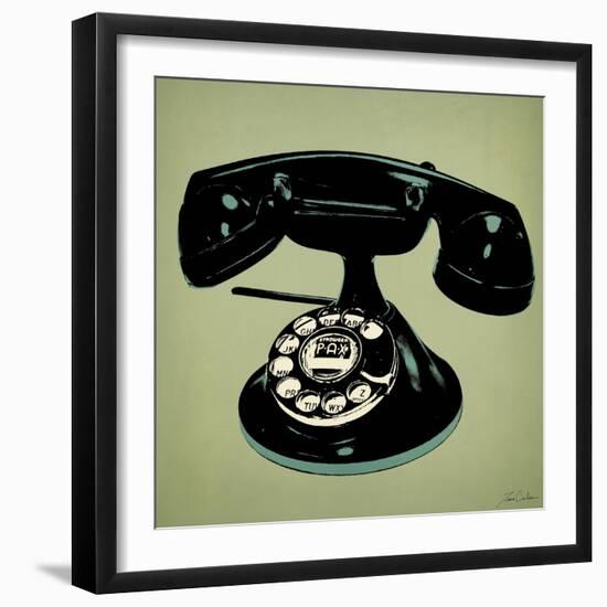 Telephone 2 v2-Tina Carlson-Framed Art Print