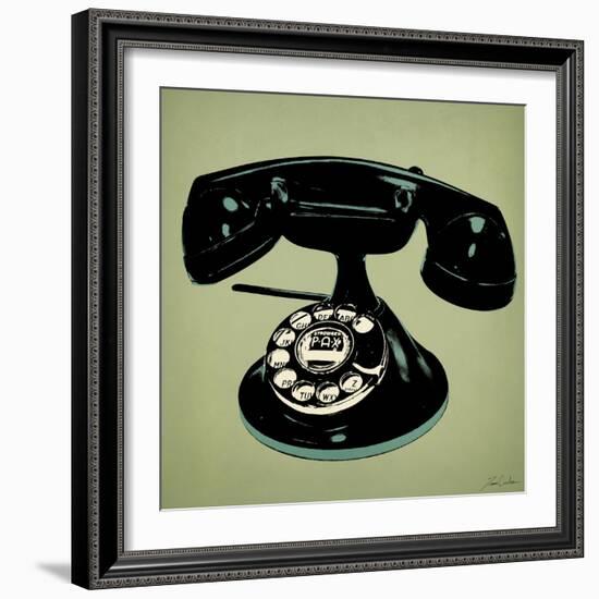 Telephone 2 v2-Tina Carlson-Framed Art Print